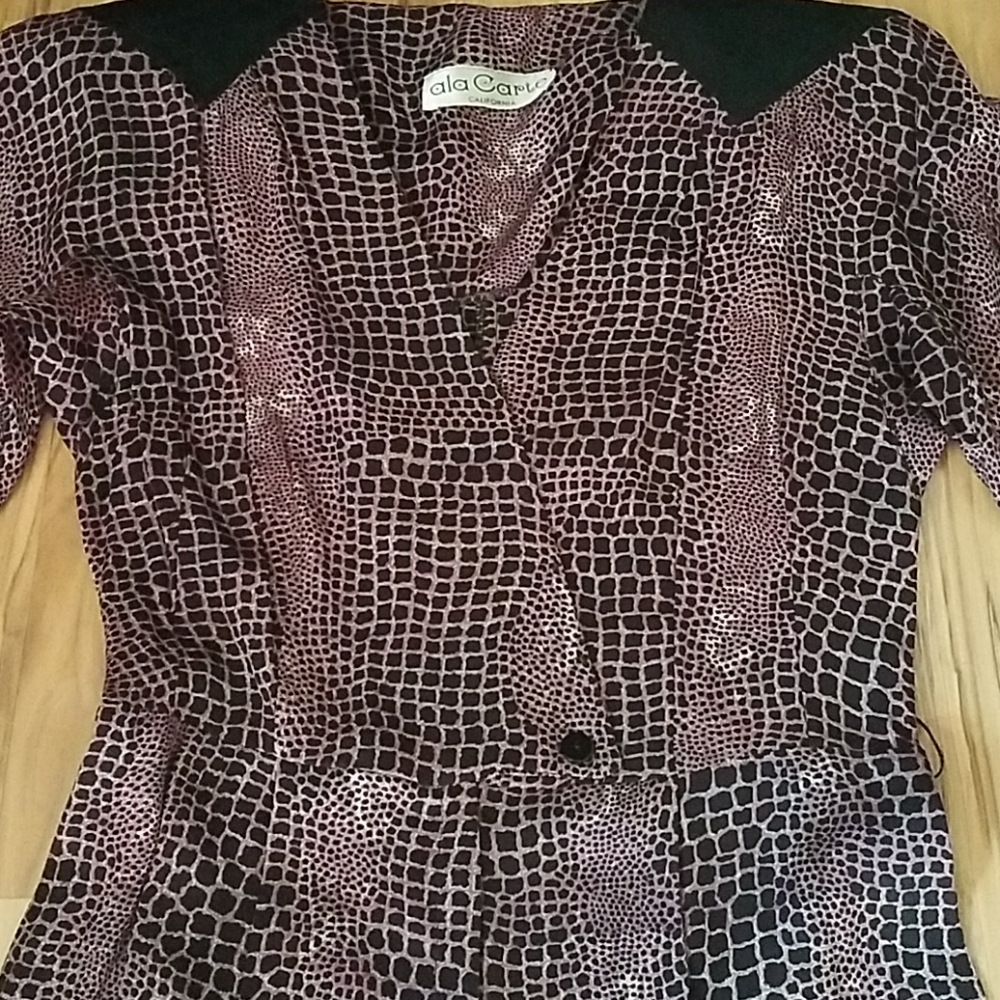 Vintage 80s 90s Animal Print Jumpsuit - Picture 5 of 11